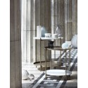 broste copenhagen tristan table d appoint ronde double niveau marbre blanc laiton