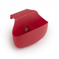 Porte éponge cuisine rouge umbra side saddle