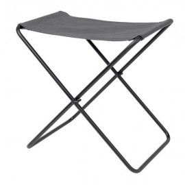 tabouret pliable metal noir toile gris foncé broste copenhagen nola