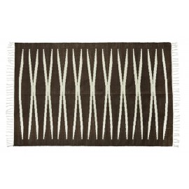 Tapis style vintage jute marron Madam Stoltz