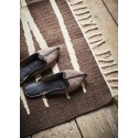 Tapis style rétro vintage jute marron Madam Stoltz 120 x 180 cm