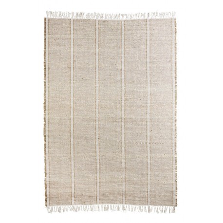 tapis beige ecru naturel madam stoltz coton seagrass 180 x 270 cm