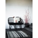 tapis rayures noir blanc ecru jute madam stoltz 120 x 180 cm