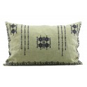 housse de coussin ethnique vert lin house doctor inka 40 x 60 cm