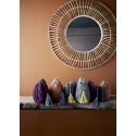 madam stoltz miroir mural rond soleil bois bambou