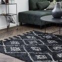 house doctor marlie tapis noir coton 200 x 140 cm Rm0130-140x200