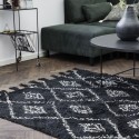 Tapis noir coton House Doctor Marlie 200 x 140 cm