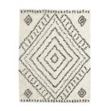 house doctor nubia tapis berbere blanc noir coton 210 x 160 cm Rm0140-160x210