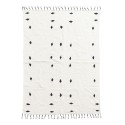 tapis coton blanc triangles noirs house doctor backside 140 x 200 cm Rm0160-140x200