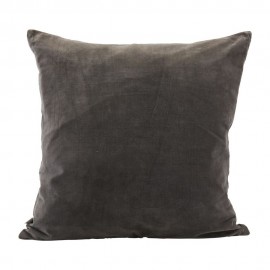 Housse de coussin carrée velours gris House Doctor Velv