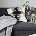 Housse de coussin design coton noir blanc House Doctor Ginea