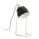 Lampe de bureau minimaliste rétro métal laiton noir Madam Stoltz