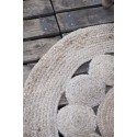 Tapis rond jute naturel tressé déco IB Laursen D 100 cm