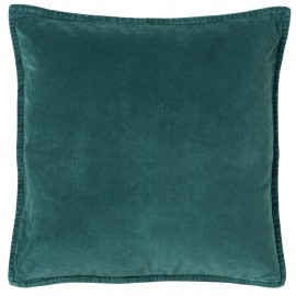 housse de coussin velours bleu canard 50 x 50 cm ib laursen 6230-46