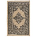 Tapis rectangulaire en jute motif noir IB Laursen