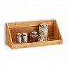 etagere murale a epices cuisine bois bambou zeller 13339