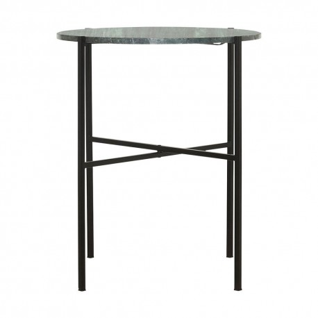 Table basse d'appoint marbre vert métal noir House Doctor The Green