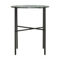 Table basse d'appoint marbre vert métal noir House Doctor The Green