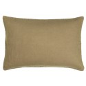 ib laursen housse de coussin lin vert kaki delave rectangulaire 60 x 40 cm