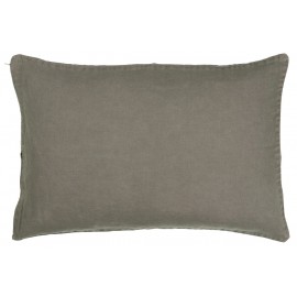 ib laursen housse de coussin rectangulaire lin gris 40 x 60 cm