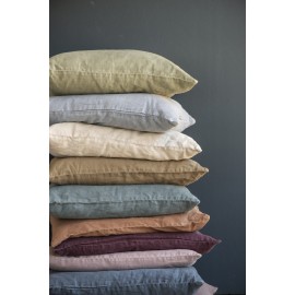 ib laursen housse de coussin rectangulaire lin gris 40 x 60 cm