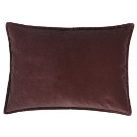 Housse de coussin rectangulaire velours aubergine IB Laursen 70 x 50 cm