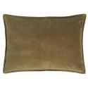 Housse de coussin rectangulaire velours vert kaki IB Laursen 50 x 70 cm