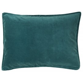 Housse de coussin rectangulaire velours IB Laursen bleu