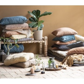 Housse de coussin velours rectangulaire IB Laursen marron