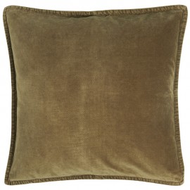 Housse de coussin carrée velours IB Laursen vert