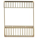 house doctor basket etagere rangement 2 paniers metal laiton Wg0321