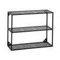 nordal etagere murale metal perfore noir 1095