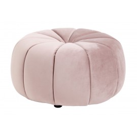 Pouf déco rond velours Nordal