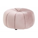 nordal pouf deco forme citrouille velours rose clair 7909