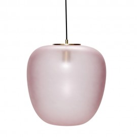 hubsch suspension verre rose ovale