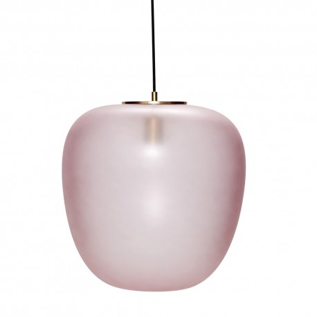 hubsch suspension verre rose ovale