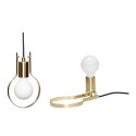 hubsch lampe a poser ampoule metal dore laiton