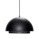 hubsch suspension design demi sphere metal noir perfore