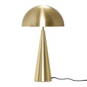 hubsch lampe de table design metal dore laiton forme champignon