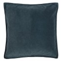 ib laursen housse de coussin carre velours bleu marine 50 x 50 cm