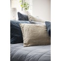 ib laursen housse de coussin carre velours bleu marine 50 x 50 cm