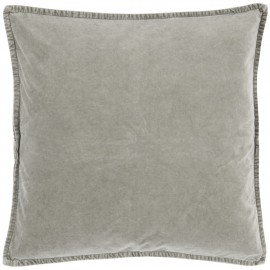Housse de coussin carré velours gris clair IB Laursen 50 x 50 cm