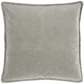 Housse de coussin carrée velours IB Laursen gris