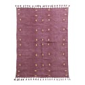 Tapis coton rouge bordeaux House Doctor Backside 200 x 140 cm