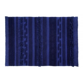 Tapis bleu coton Lorena Canals Air Alaska Blue