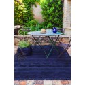 Tapis bleu cobalt coton Lorena Canals Air Alaska Blue 140 x 200 cm