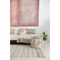 lorena canals tapis coton blanc ecru franges air 140 x 200 cm