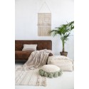 lorena canals tapis coton blanc ecru franges air 140 x 200 cm