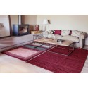 lorena canals air tapis coton rouge bordeaux franges 140 x 200 cm