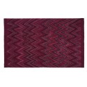 Tapis coton rouge bordeaux franges Lorena Canals Earth 170 x 240 cm